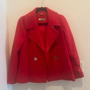 Red Michael Kors Peacoat